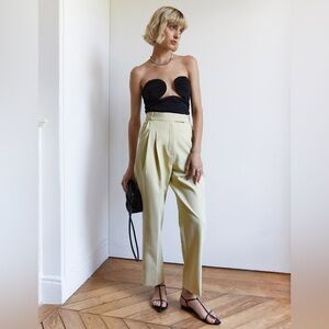Pixie Market JAIME PANTS IN PASTEL MELON High Waisted Pleated Slacks Size: Small
